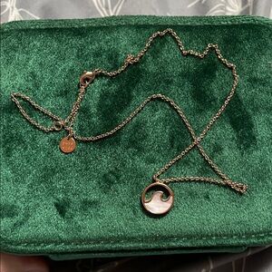 Pura Vida Rose Gold Wave Necklace